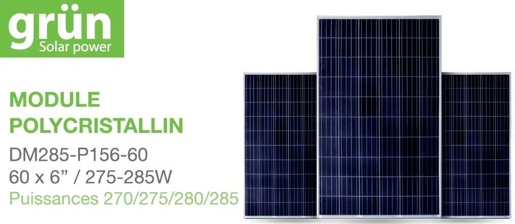 Panneaux solaires photovoltaïques Grün - SOCRALINE