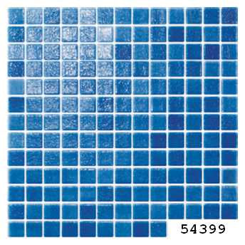Revêtement Vitreux: 25mm x 25mm Niebla Bleu Piscine Astralpool - SOCRALINE